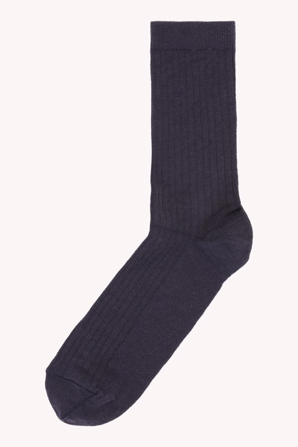 MP Wool rib socks navy 76718
